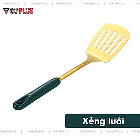 Mua Bộ muỗng canh  muỗng lẩu  xẻng  thìa lọc bằng inox 304  tay cán sứ xanh ngọc lục bảo Bắc Âu cao cấp