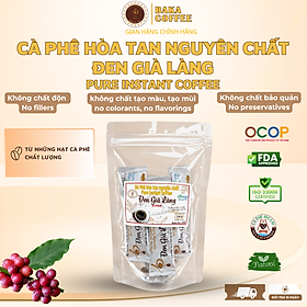 Cà Phê Hòa Tan Nguyên Chất ĐEN GIÀ LÀNG - Bì Zip