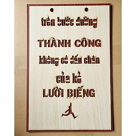 Mua Tranh treo tường phòng khách phòng ngủ châm ngôn sống  tranh gỗ decor vintage slogan tạo động lực
