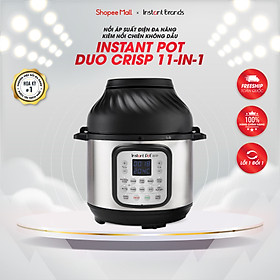 Nồi Áp Suất Điện Đa Năng Kết Hợp Nồi Chiên Không Dầu INSTANT POT DUO CRISP 11-IN-1 Dung Tích 8L - Hàng Chính Hãng