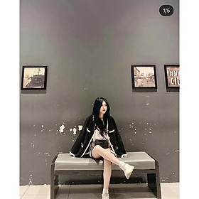 Áo dạ viền cúc vàng siêu xinh by samhyewear