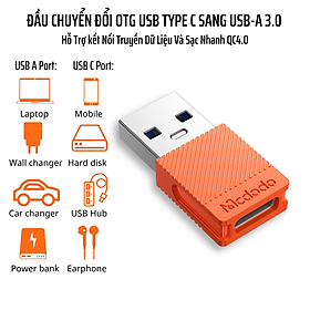 Mua Đầu Chuyển Đổi OTG USB Type C To USB-A3.0 Mcdodo OT-6550 - Hàng Chính Hãng