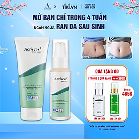 Combo Kem Rạn Da Actiscar Stretch 100ml và Serum Rạn Da 30ml