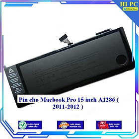 Pin cho Macbook Pro 15 inch A1286 2011 - 2012 - Hàng Nhập Khẩu 
