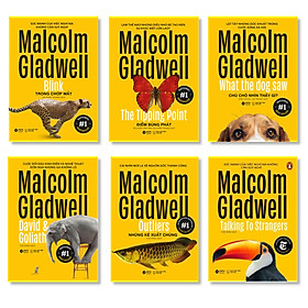 Hình ảnh Bộ Sách 6 Cuốn Về Tâm Lý Học Ứng Dụng Của Malcolm Gladwell (Tái Bản 2020) : Những Kẻ Xuất Chúng - Outliers + Điểm Bùng Phát - The Tipping Point + Trong Chớp Mắt - Blink + Chú Chó Nhìn Thấy Gì - What The Dog Saw + David Và Goliath - David And Goliath + Đọc Vị Người Lạ - Talking To Strangers