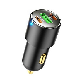 Mua Tẩu sạc nhanh cho ô tô cao cấp 45W với 2 cổng Type C và 1 cổng USB OLAPLE - Hàng nhập khẩu