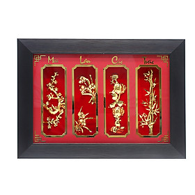 Mua Khung Tranh 3d Mạ Vàng Sbj Tứ Bình Lục Sắc