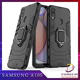 Ốp lưng cho Samsung A10s iron man chống sốc kèm nhẫn xoay chống xem video bảo vệ camera