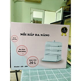 Mua Nồi hấp thực phẩm đa năng 20L-Đảm bảo dinh dưỡng- Độ bền cao- Thiết kế sang trọng 3 tầng hấp- DR 209