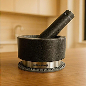 Mua Bộ Cối Chày Đá Granite Nguyên Khối KELLER - Germany hàng chính hãng