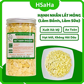 Hạnh Nhân Lát Mỹ HSaHa - Hạt Hạnh Nhân Cắt Lát Mỏng Làm Bánh, Làm Sữa Hạt