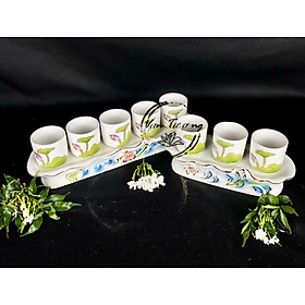 Mua  SẴN  BỘ ĐỒ CÚNG SỨ KIM SEN XANH LÁ
