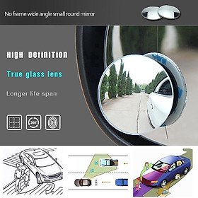 Hình ảnh Bộ 2 gương cầu lồi gắn kính chiếu hậu xe hơi và xe máy