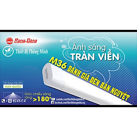 Đèn LED Rạng Đông 40W Model: BD M36L 120 40W  bán nguyệt tube dài 1m2  Hàng Chính hãng