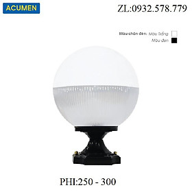 Mua ĐÈN TRỤ CỔNG NGOÀI TRỜI TRÒN PHI 25CM 30CM ACUMEN