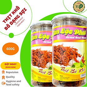 KHÔ BÒ  SỢI TÂN LỘC PHÁT COMBO 2 HŨ  - MỖI HŨ 350G