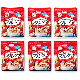 Thùng 6 gói ngũ cốc hoa quả Calbee Nhật Bản (800g x 6)