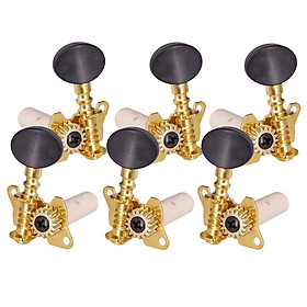 3R3L Machine Heads String Tuning Pegs Tuner Oval Button for Classical Guitar Parts