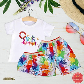 Nguyên Bộ Đi Biển - Hello Summer - Đủ size (DDB95)