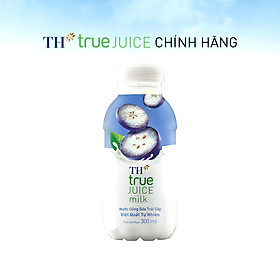 Thùng 24 chai nước uống sữa trái cây việt quất tự nhiên TH True Juice Milk 300ml (300ml x 24)