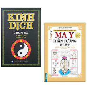 Combo 2 cuốn: Kinh Dịch Trọn Bộ (Panda)+Ma Y Thần Tướng/ ( Phong Thủy Trong Đời Sống / Kinh Doanh và Gia Đình )/ Tặng kèm Bookmark Happy Life