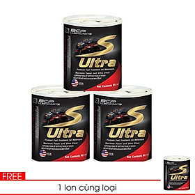 Combo 3 Chai Phụ Gia Làm Sạch Buồng Đốt BCP S-Ultra 60ML Tặng 1 Chai Cùng