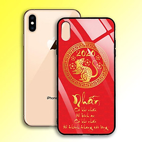 Ốp Lưng Mạ Màu Vàng Ánh Kim cho điện thoại Iphone XS Max - 03007 7988 MOUSE08 - NHẪN - Hàng Chính Hãng