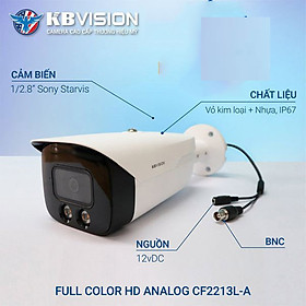 Mua CAMERA QUAN SÁT  GIÁM SÁT FULL COLOR 4 In 1 KBVISION KX-CF2213L-A-hàng chính hãng