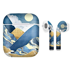 Mua Miếng dán skin cho AirPods in hình giả sơn mài - GSM022 (AirPods  1 2  Pro  TWS  i12)