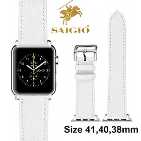 Dây Apple Watch 41mm 40mm 38mm, Chất Liệu Da Bò Cao Cấp, Dây Đeo Phong Cách Cổ Điển, Đơn Giản Và Tinh Tế, Tương Thích Các Phiên Bản Series 9/8/7/6/5/4/3/2/1/SE/SE2