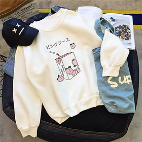 Áo Sweater Nỉ Bông Hộp Đào Unisex - TM49