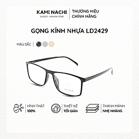 Gọng kính nhựa dáng vuông KAMI NACHI phong cách tự do LD2429