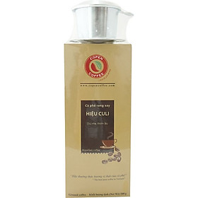 Cà phê phin rang xay truyền thống Culi - Copen Coffee - pha phin vị đắng vừa, thanh chua, hậu vị thơm lâu - Gói 500g