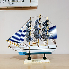 Mô hình thuyền tàu hải quân để bàn 20cm