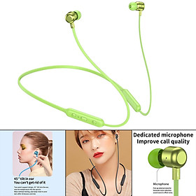 Neckband Wireless Bluetooth Headphone with Microphone Neck Hanging for Gym Workout