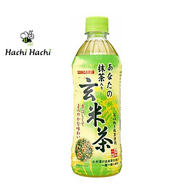 Trà gạo lứt Matcha Sangaria 500ml