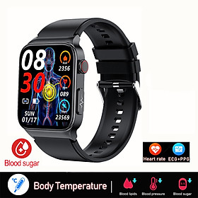 2023 MỚI GLEMEN GLUCOSE WATCH SMART MEN ECG Giám sát huyết áp nhiệt độ cơ thể smartwatch IP68 Trình theo dõi thể dục chống thấm nước