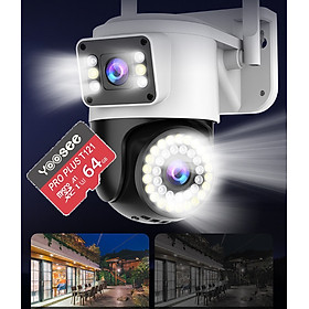 Camera Wifi Yoosee 2 Mắt Xem 2 Màn Hình Cùng Lúc Ngoài Trời - Hàng Nhập Khẩu