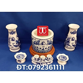 Mua BỘ BÁT HƯƠNG VẼ RỒNG (ĐK BÁT:14 16 18 20) ĐẾ GỖ HƯƠNG