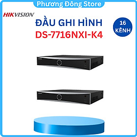 Mua Đầu ghi hình IP HIKVISION 16 kênh DS-7716NXI-K4 phát hiện chuyển động người / phương tiện. tìm kiếm và so sánh khuôn mặt - Hàng chính hãng