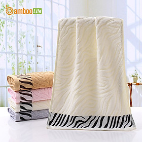 Khăn tắm sợi tre Bamboo Life hàng chính hãng Khăn lau người lau đầu mềm mại kháng khuẩn siêu thấm hút an toàn cho da ngay cả với trẻ sơ sinh BL045