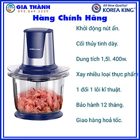 Mua Máy Xay Thịt đa năng Korea King 1.5L Công Suất 400W (Xay Đá  Rau Củ Quả  Ngũ Cốc)-PMC-15B   Hàng chính hãng