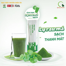 Ly Nước Rau Má Thanh Mát - Nguyên Chất 100% - Giải nhiệt, Mát gan, Giảm mụn - Tiện lợi, tiết kiệm, dinh dưỡng - Gói 15g