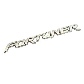 Logo chữ FORTUNER 3D nổi dán trang trí xe ô tô