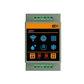 Công Tắc Nhiệt Độ Độ Ẩm 2 Relay Độc Lập Wifi Tuya FH-02