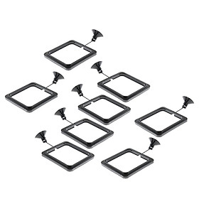 8 Pack Aquarium Fish Tank Fishes Food Feeding Tool Ring Square Feeder Black