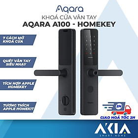 Hình ảnh Khoá vân tay Aqara A100 - Hỗ trợ mở cửa bằng HomeKey, Tích hợp 7 cách mở, Lõi bảo mật Class C, phiên bản Quốc Tế, Hàng Chính Hãng