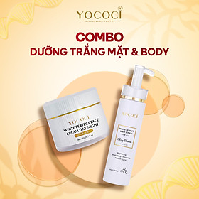 Hình ảnh Bộ 2 sản phẩm dưỡng trắng Yococi (Kem Face 20g + Kem Body 150g)