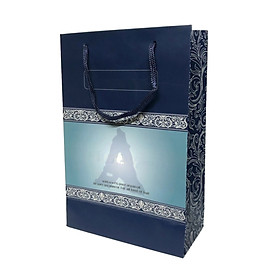 Combo 20 túi giấy đựng mỹ phẩm quà tặng cao cấp (bìa cứng) - Màu xanh Blue