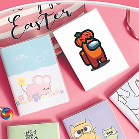 Sổ tay A6 in hình Among Us bí ngô